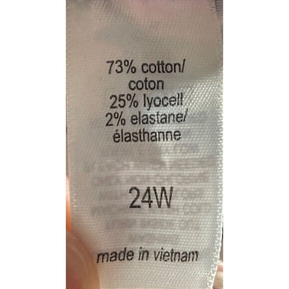 M Jeans by Maurices Womens Mid Rise 21" Straight Crop Jeans Size 24W OriginalFit - Picture 5 of 5